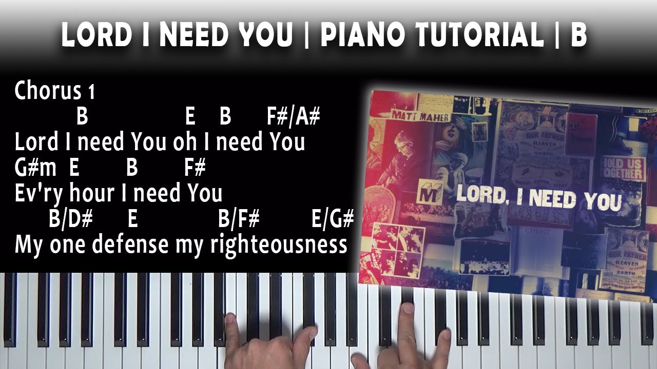 Lord I Need You | Piano Tutorial | B