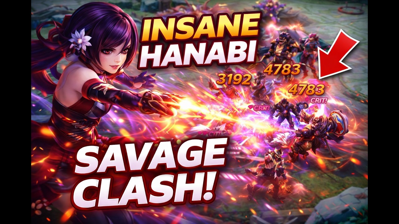 HANABI DESTROYS EVERYONE! Unstoppable Late Game | Mobile Legends