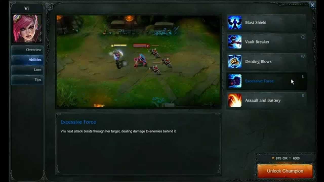 Vi abilities - League of Legends