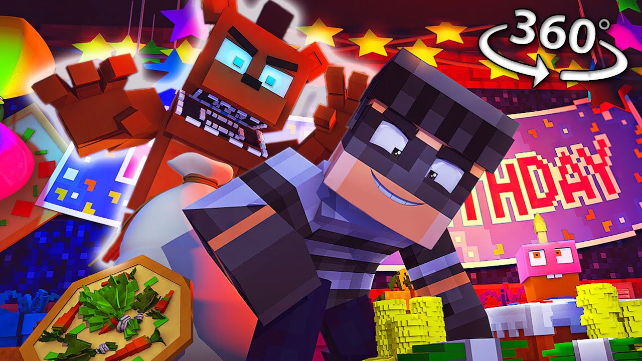 360° Five Nights At Freddy's - FREDDY's RETURN !? - A 360° Minecraft Video