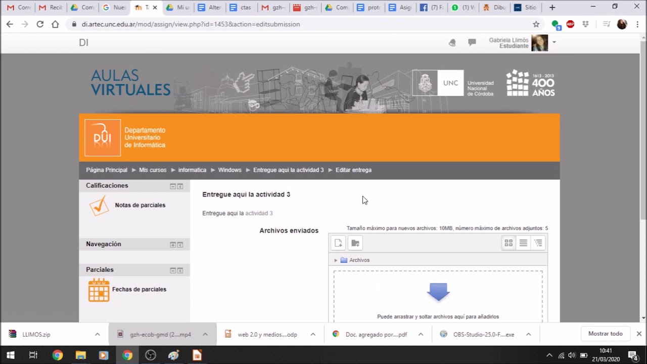 subir archivo al aula