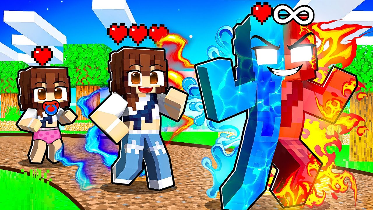 Ateş ve Suyu Kontrol Ettim!🧱Minecraft🧱Ayşem Ece Arı