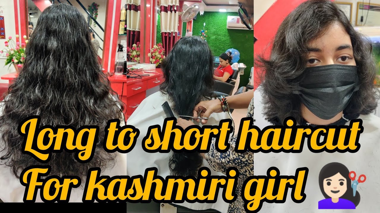 Long to short haircut for kashmiri girl 💇🏻‍♀️ | daily hair cutting vlogs ✂️ @DazzlerHairBeautyHub