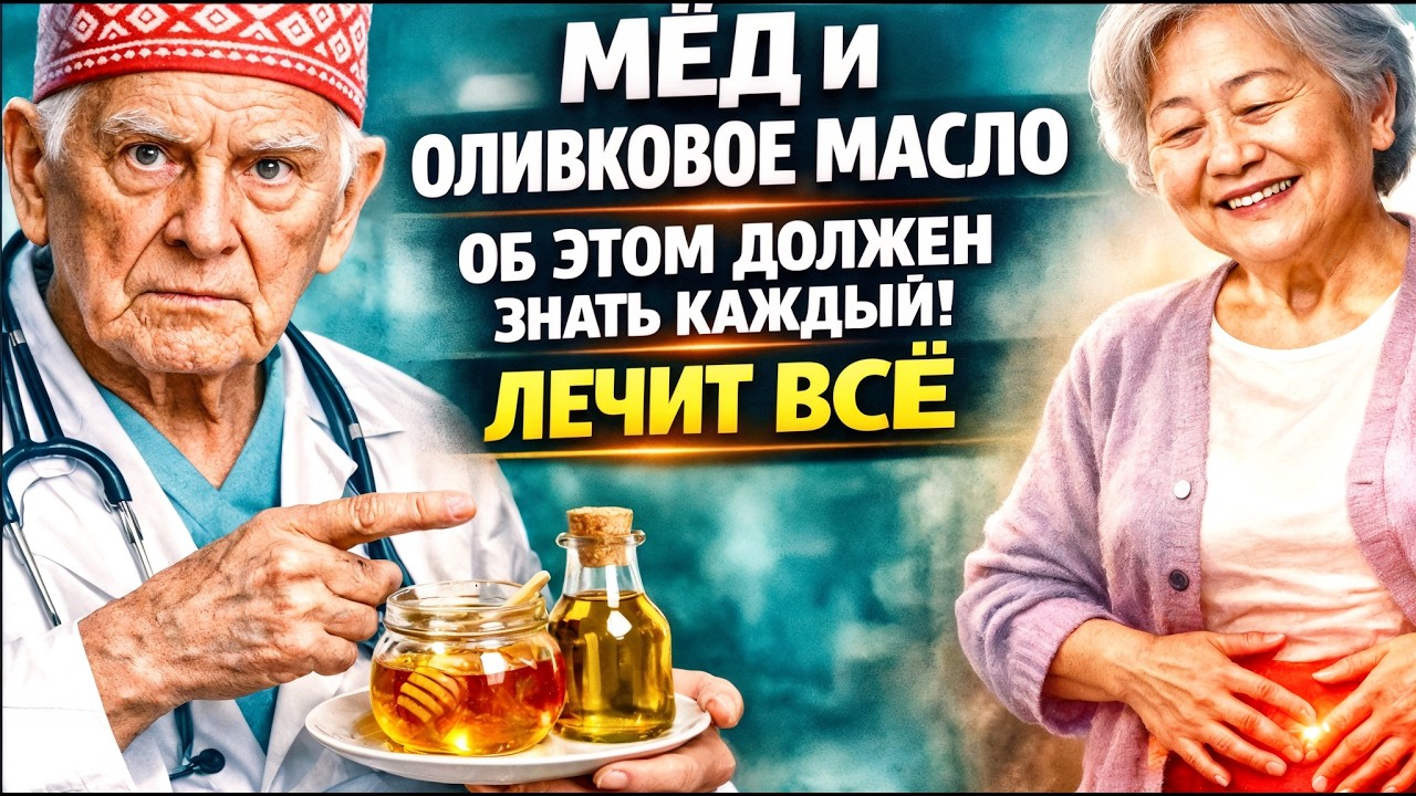 СМЕШАЙТЕ ОЛИВКОВОЕ МАСЛО И МЁД НА НОЧЬ — ЭФФЕКТ УДИВИТ / ПОТОМ НЕ ОТКАЖЕТЕСЬ!