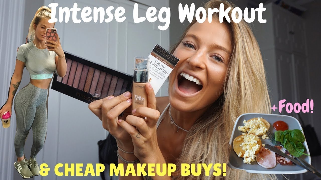 LEG WORKOUT & NEW MAKEUP ROUTINE