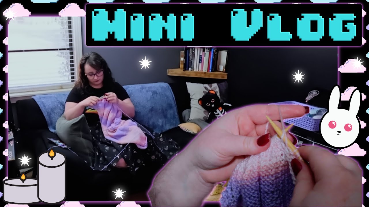 Cozy Crafting Day: Knitting, Painting, and Berries! 🧶🎨🫐