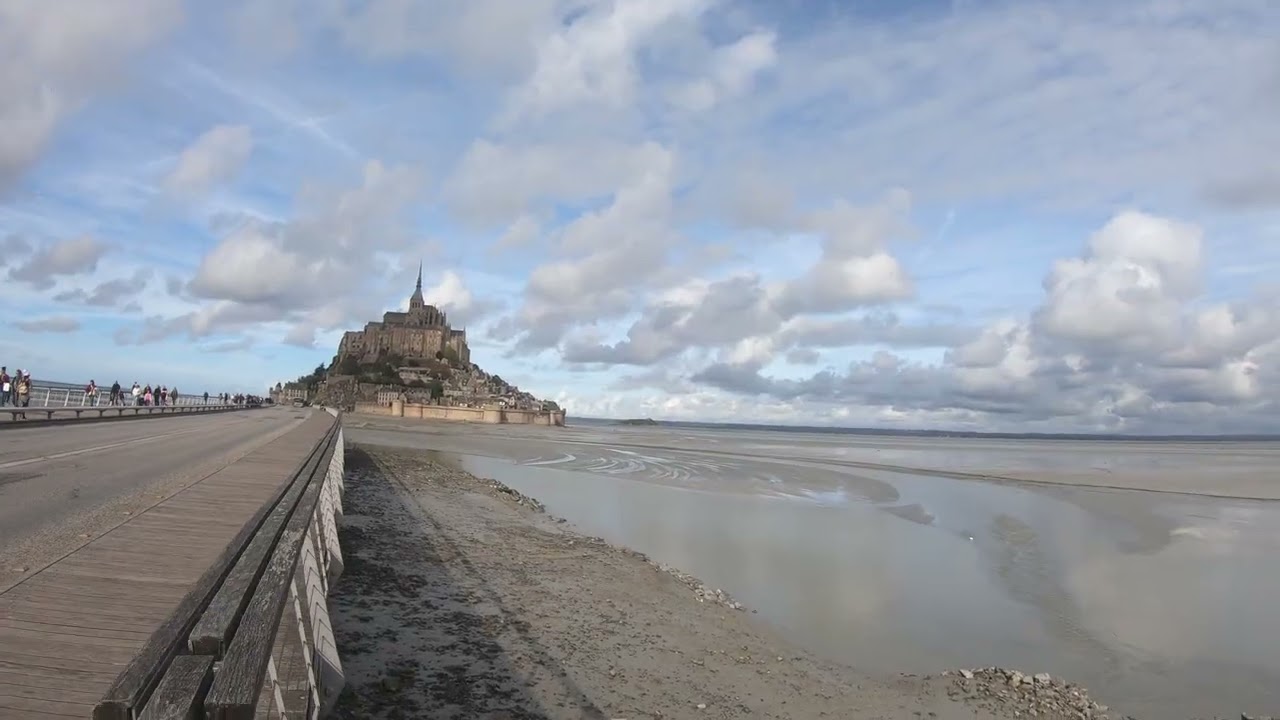 Walking to Mont Saint Michel