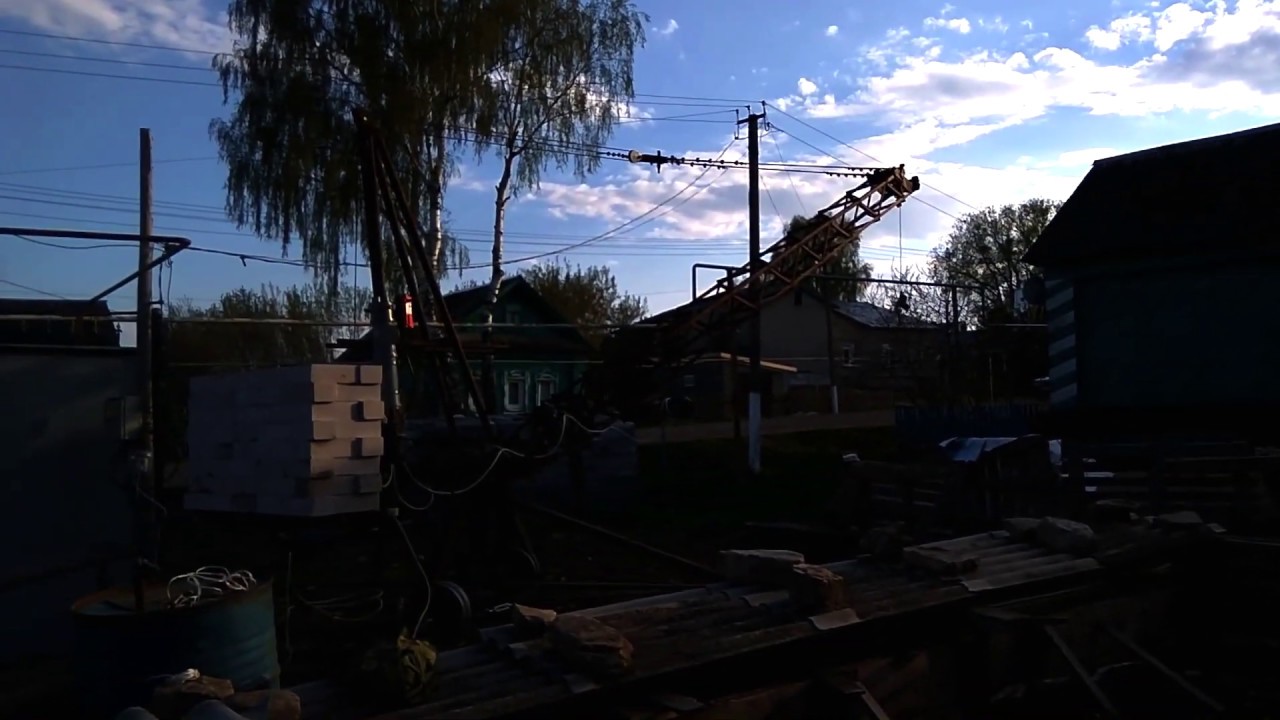 Самодельный подъёмный мини кран с радиопультом