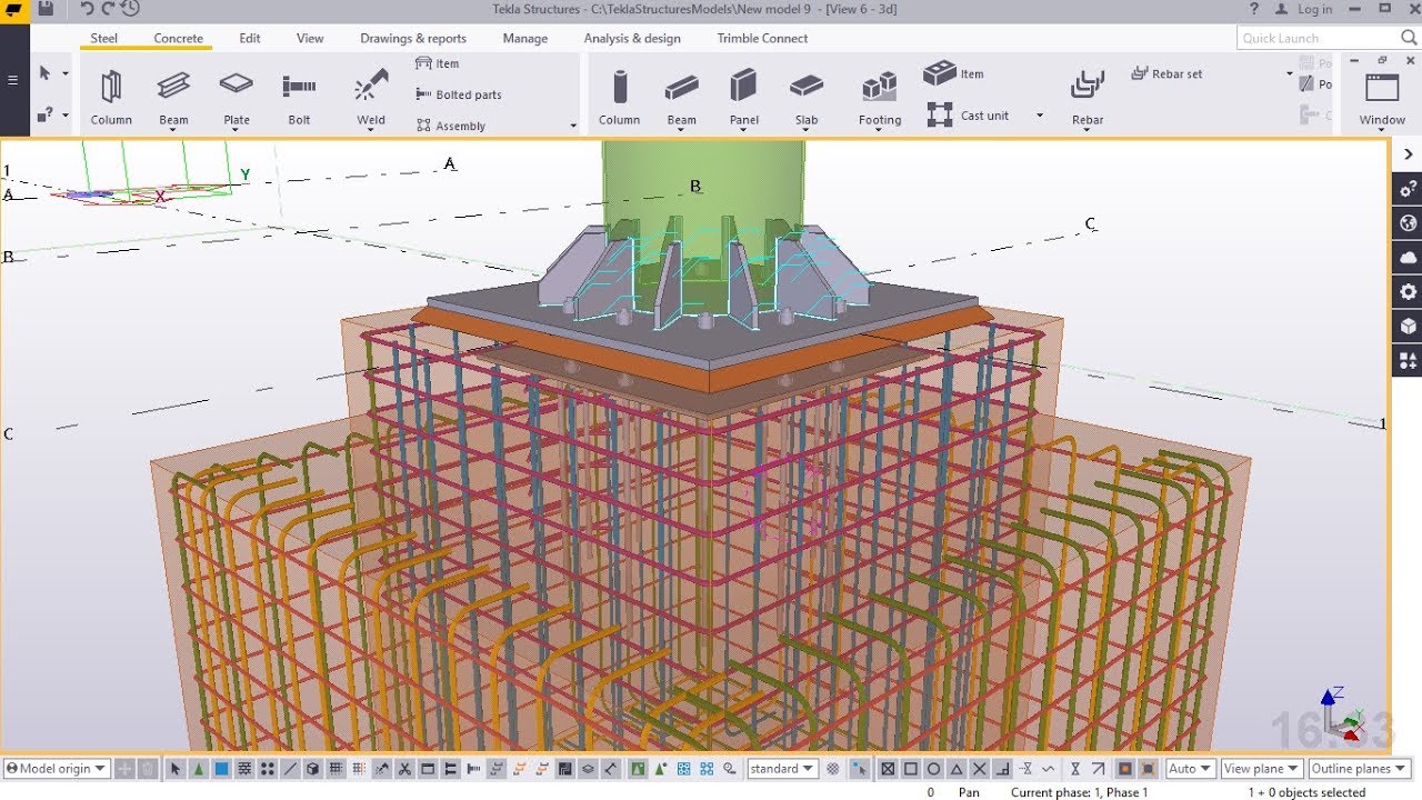 How to Create an Outdoor Advertising V-Shaped Billboard Structure in Tekla Structures 2018 part 2