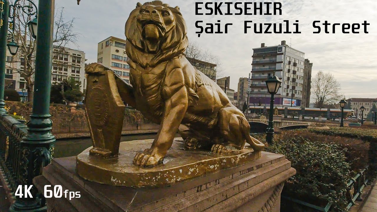 [4K] Turkey Eskisehir Walk | Şair Fuzuli Street | Rainy ☔ Day | Jan 2022