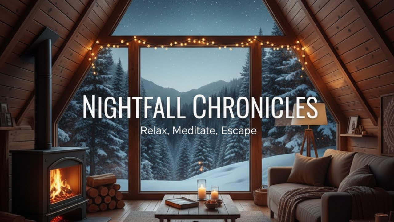 Cozy Winter Cabin Ambience Relaxing Fireplaces & Snowstorm Sounds