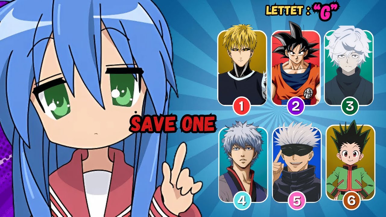 Save 1 Anime Character From Each Letter! ( A-Z)