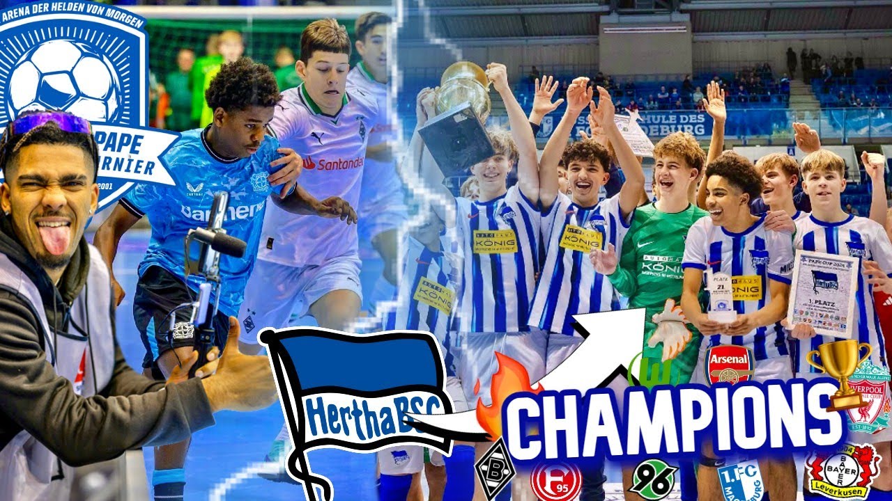 U15 HERTHA BSC gewinnt den PAPE CUP 🏆😱- 1.FC Magdeburg, Bayer Leverkusen,Hannover 96 und Co.