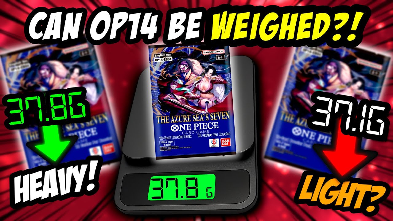 Can OP14 Packs Be Weighed? Heavy vs Light Pack Test (One Piece TCG)