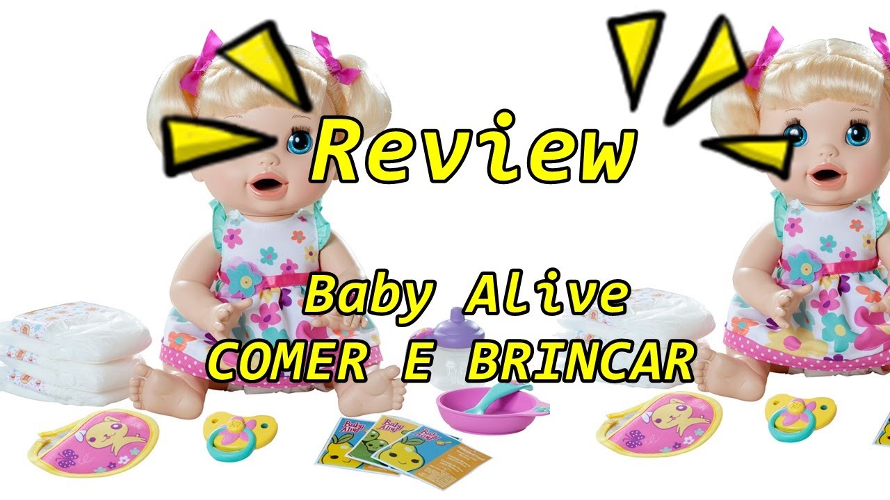 Review Boneca Baby Alive Comer e Brincar! Brincando com a Pi