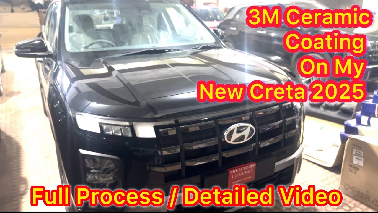 3М Ceramic Coating Detailed & process Video on #creta #hyundaicreta 