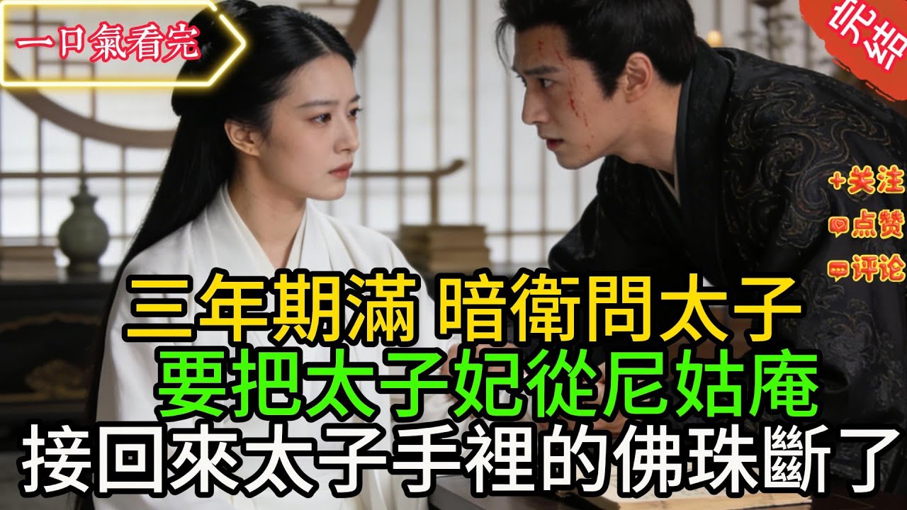 【全文】三年期滿，暗衛問太子：要把太子妃從尼姑庵接回來嗎？太子手裡的佛珠斷了：我不是讓她去學琴棋書畫嗎.#古言 #小説 #古風 #愛情 #爽文 #完結 #有声小说#完结小说