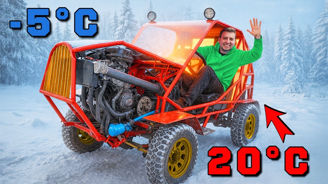 -5°C NA DWORZE, 20°C W KABINIE! TAK OGRZEWAM MOJE BUGGY