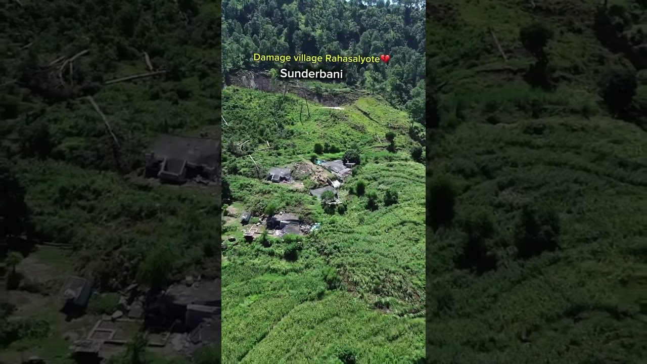 Damage Village Rahsalyote  #clouds #cloudburst #landslide