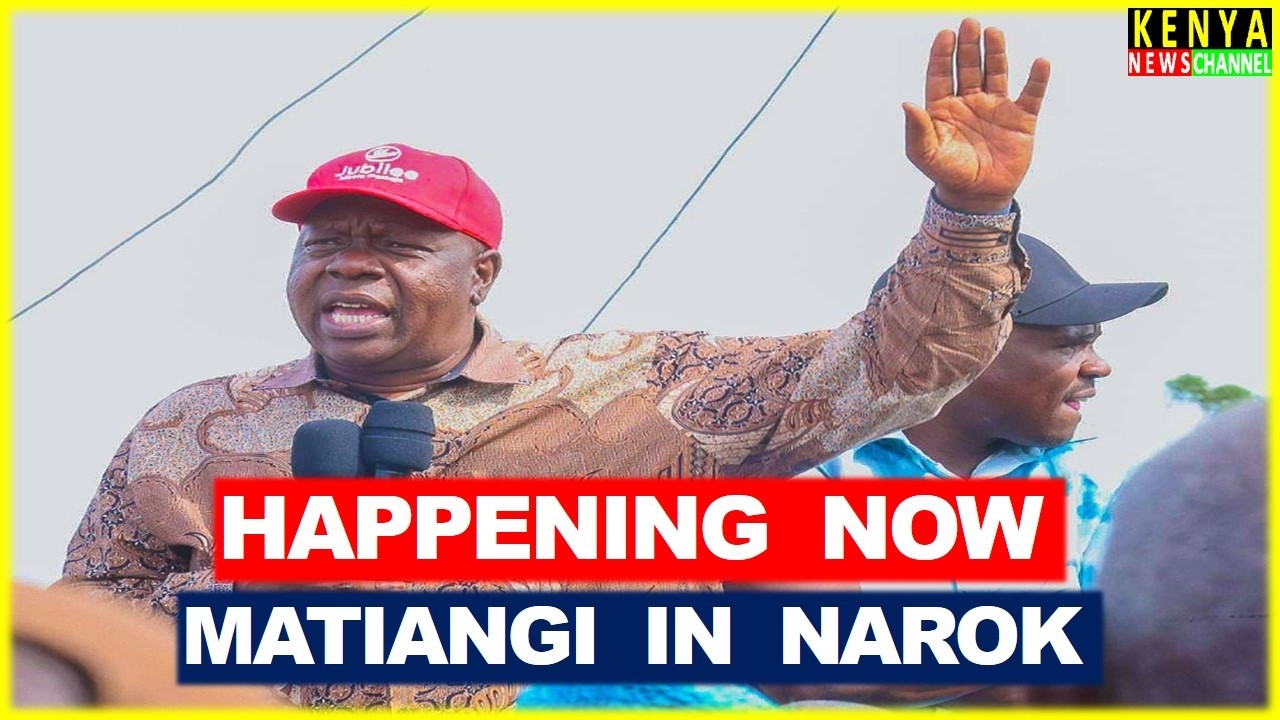 LIVE - Matiangi speaking now in Narok responding to Ruto