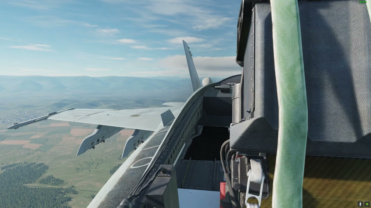 F/A 18C Clean Cockpit view Before and After