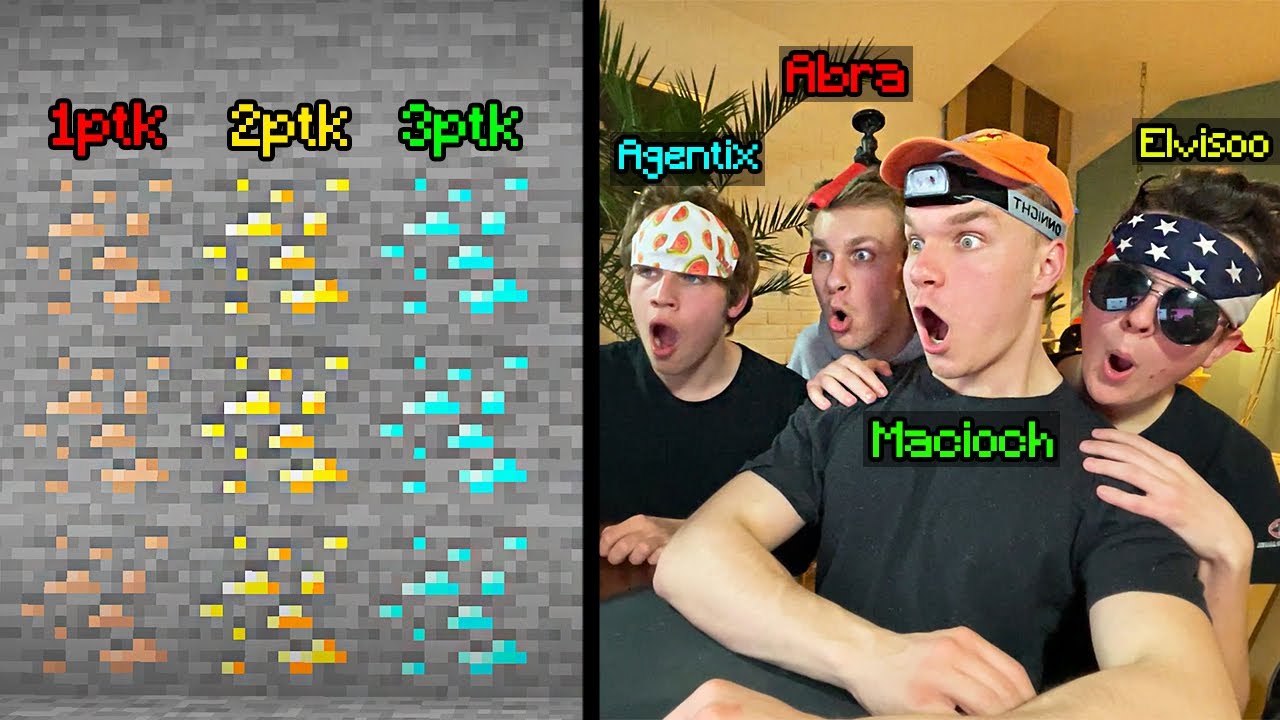 ABRA vs ELVISOO vs AGENTIX vs MACIOCH w Minecraft!