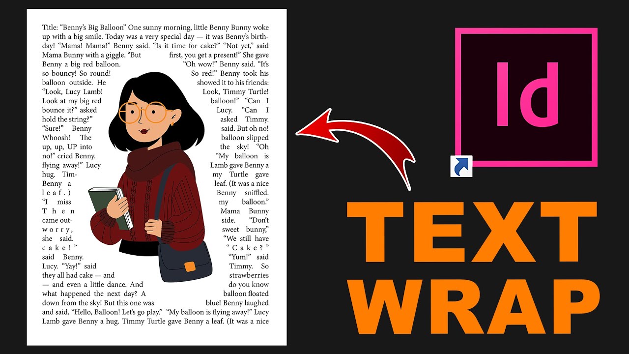 Jak utworzyć obraz z owijaniem tekstu w programie InDesign