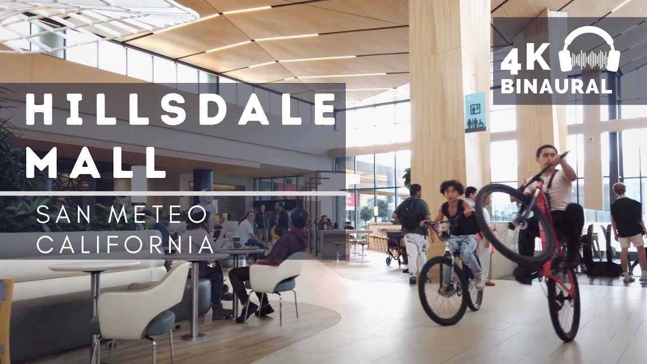 Hillsdale Shopping Mall walk 🚶‍♀️🚶‍♂️ | San Mateo, California | 🎧ASMR Audio 4K