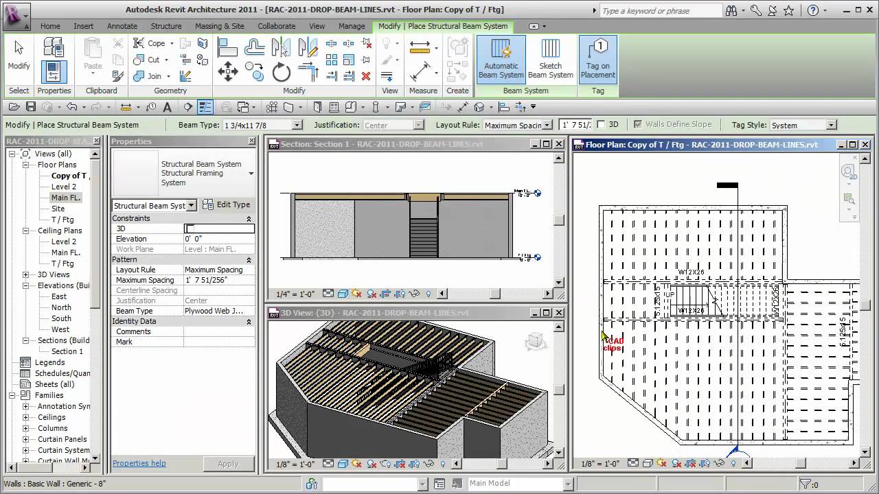 REVIT — Идеальный план каркаса для REVIT — CADclips