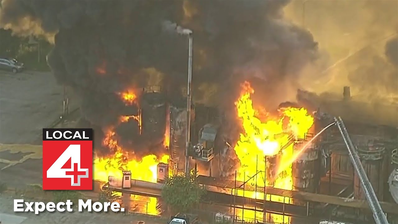 Massive industrial fire on Detroit&rsquo;s east side -- What we know