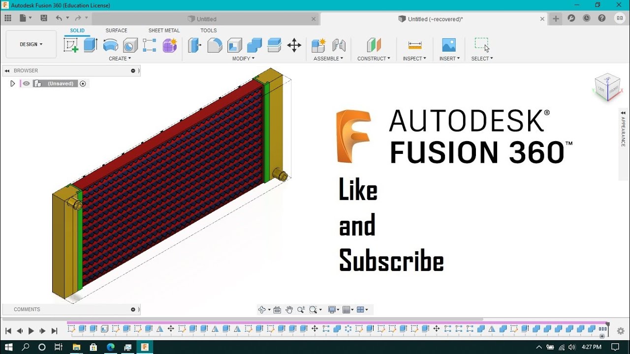 Radiator Design for CFD in Autodesk Fusion 360