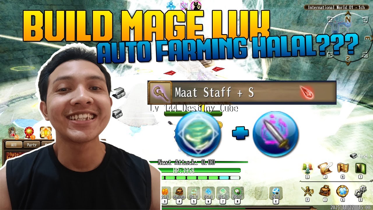 BUILD MAGE LUK AUTO FARM W/ MAAT STAFF | TORAM ONLINE