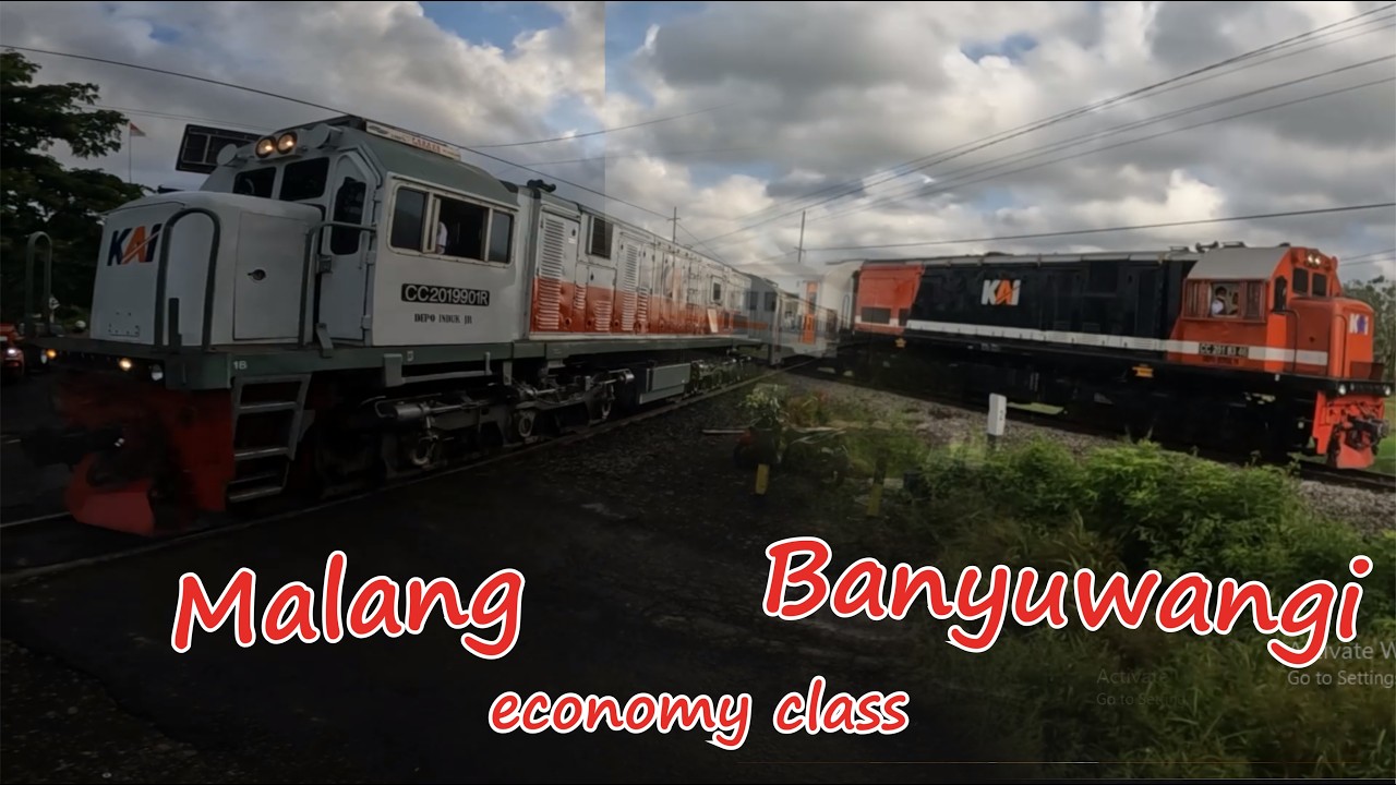 Malang to Banyuwangi Tawangalun Economy Class