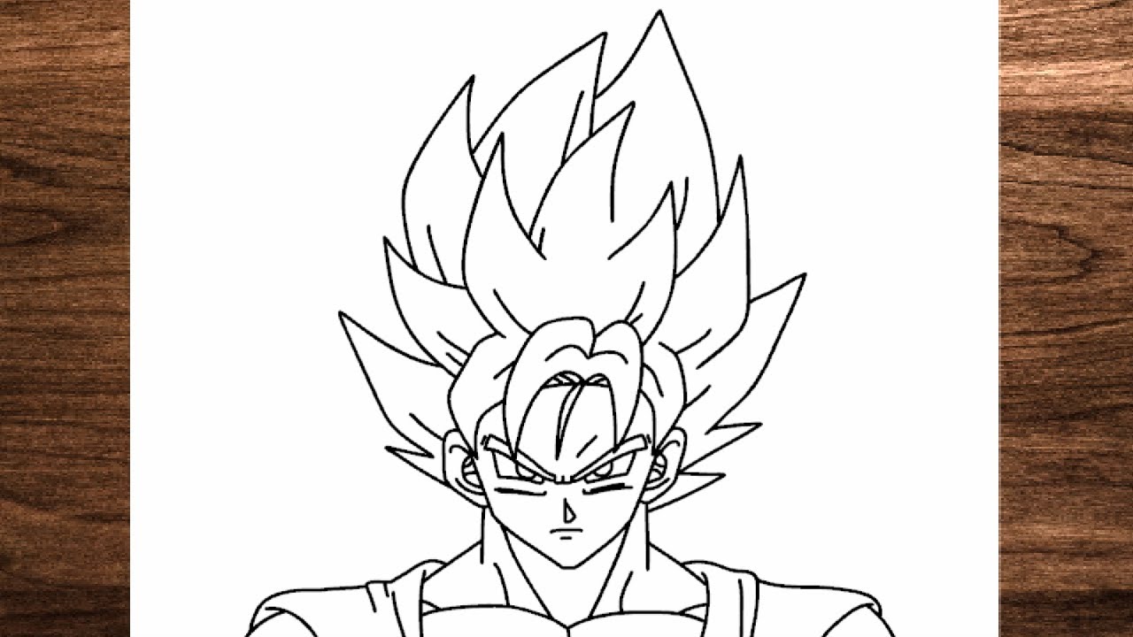 Comment dessiner Goku SSJ etape par etape super saiyan