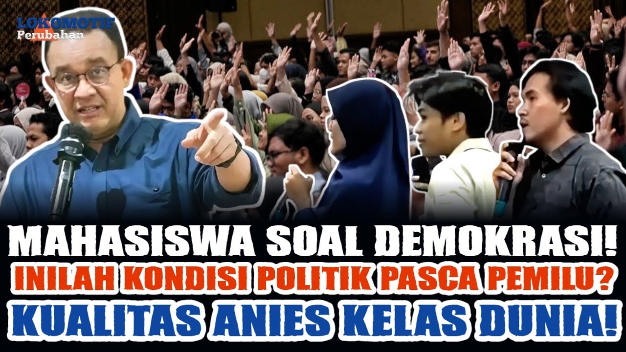 ANIES MENJAWAB PERTANYAAN MAHASISWA: PEMERINTAH ANTI KRITIK BIASANYA INGIN MENUTUPI KEGAGALANNYA?!