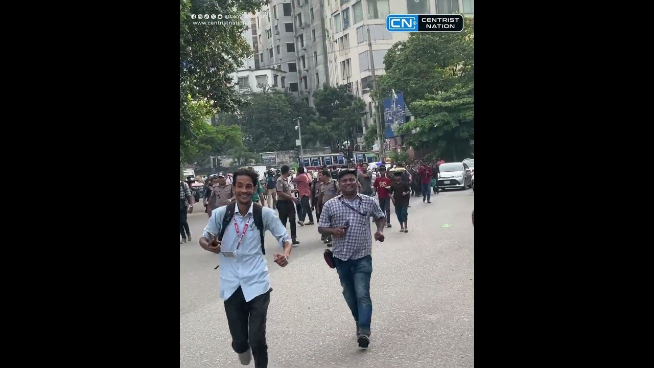 PROTESTERS RUN AS POLICE INTERRUPT MARCH TO PARLIAMENT