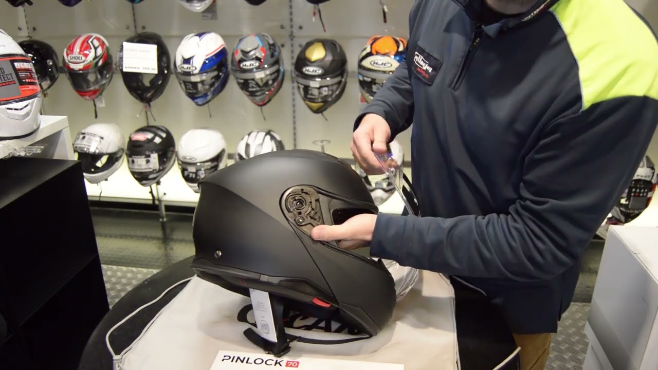 Como poner o cambial el pinlock en el casco de la moto