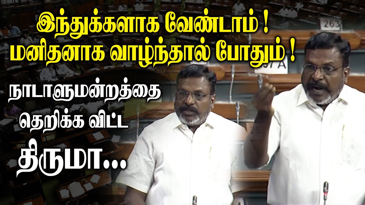 Thirumavalavan Ultimate Speech at Parliament Chidambaram MP | Lok Sabha | VCK || King 360
