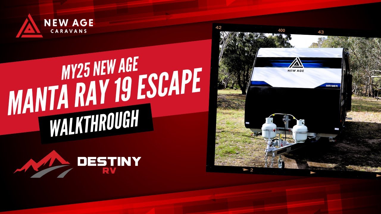 Discover the New Age Manta Ray 19 Escape MY25 | Innovative Caravan Features & Design