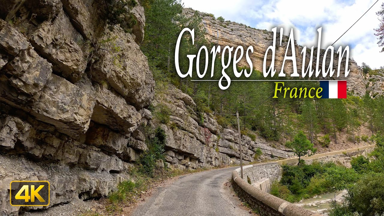 Driving through the Gorges d'Aulan in the mountains of Southeastern France 🇫🇷