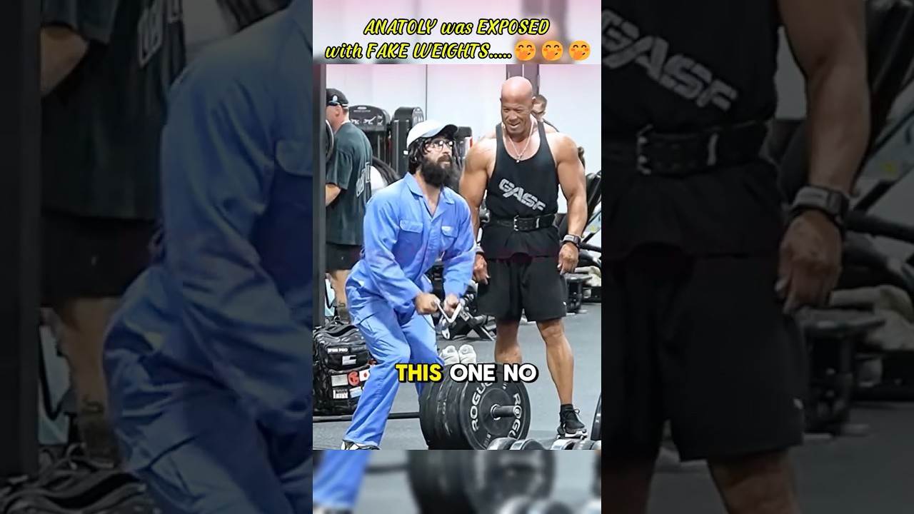 ANATOLY разоблачили с ПОДДЕЛЬНЫМИ ВЕСАМИ.....🤭🤭🤭 #зал #прикол #анатолийпранк