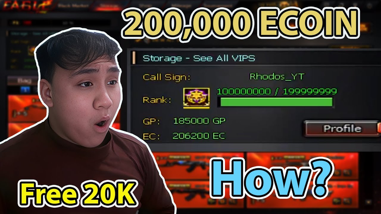 200,000 ECOIN? MAY FREE NA 20K ECOIN PA! BAGONG SERVER SA CROSSFIRE 🦅 🔥 (FREE VIP AT ECOIN)