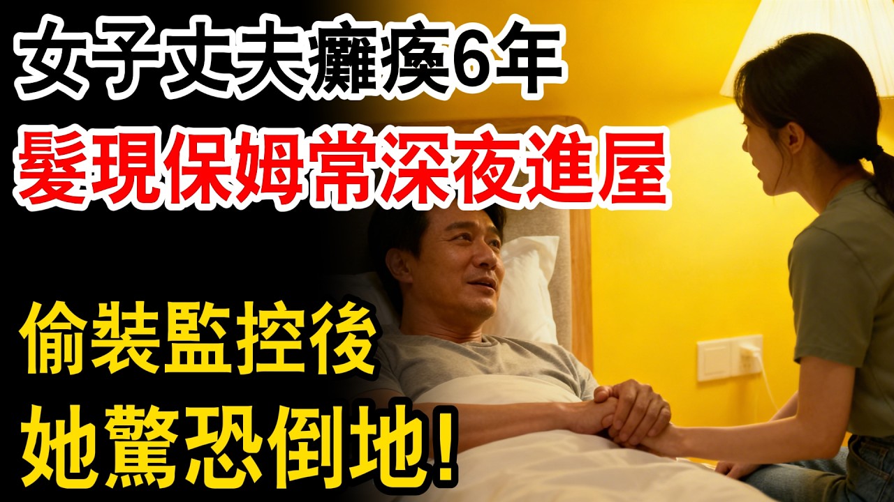 女子丈夫癱瘓6年，髮現保姆常深夜進屋，偷裝監控後她驚恐倒地！#為人處世 #日常 #人生感悟