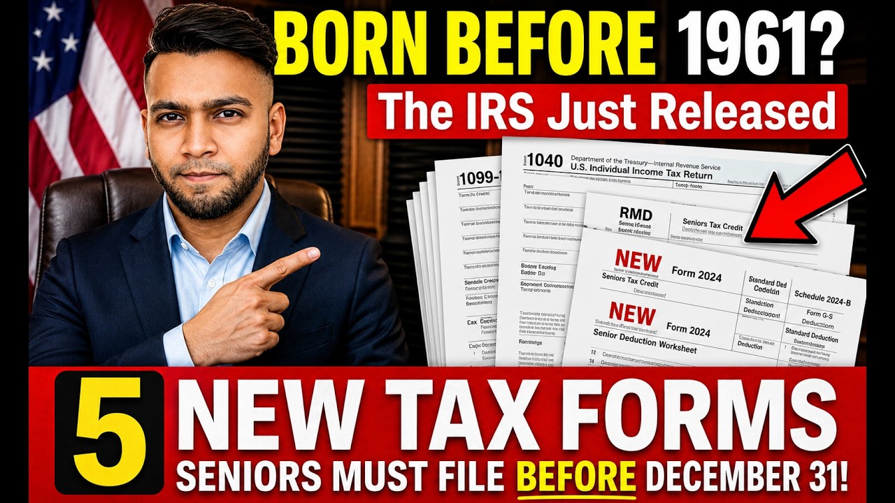 Born Before 1961? The IRS Just Released 5 New Tax Forms Seniors Must File Before December 31.