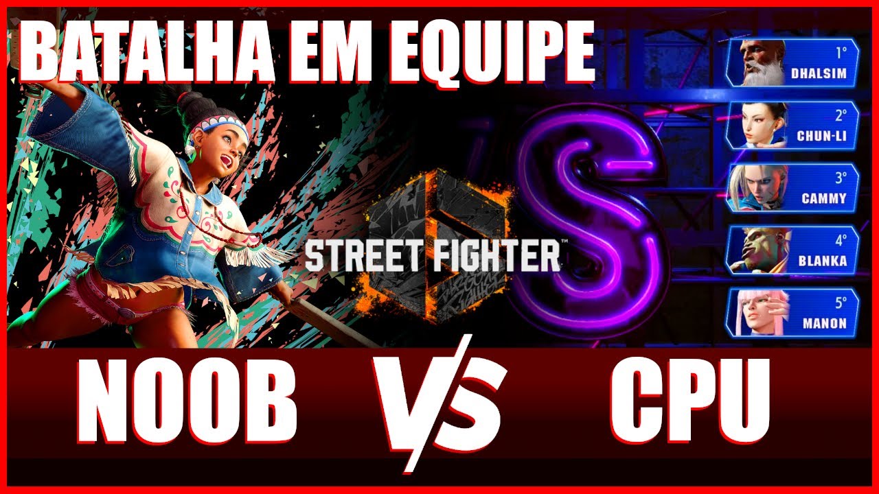 🥊 LILY (Noob) vs EQUIPE DE 5 (CPU) 🥊 #SF6