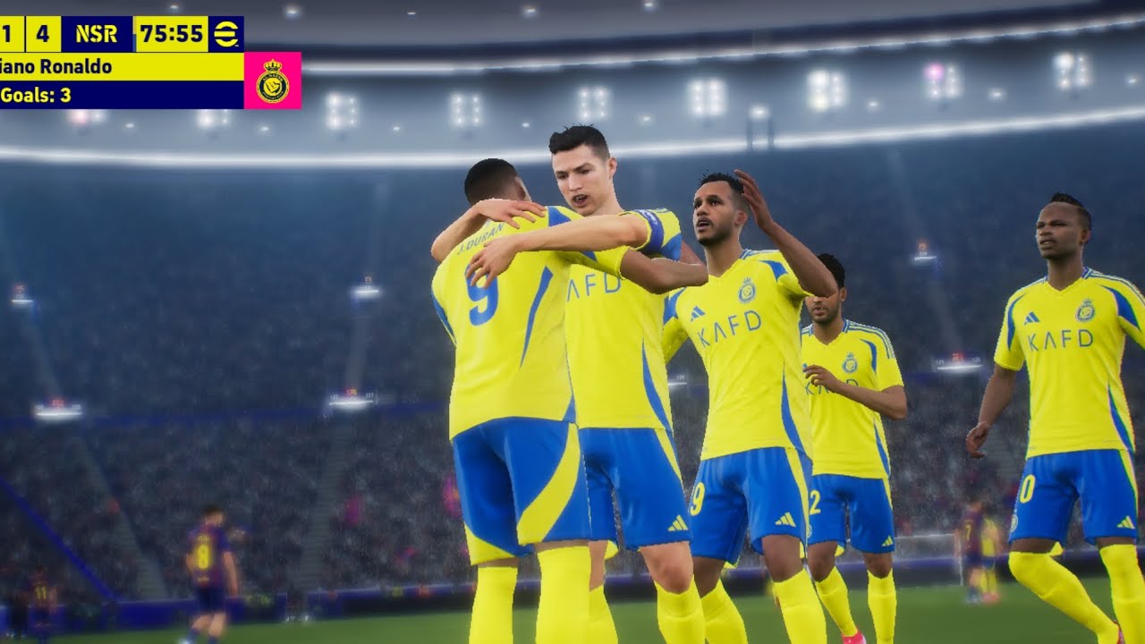 RONALDO, NEYMAR, RASHFORD, GK MBAPPE, VINI JR ALL STARS l AL NASSR vs BARCELONA l FIFA VOLTA PS5