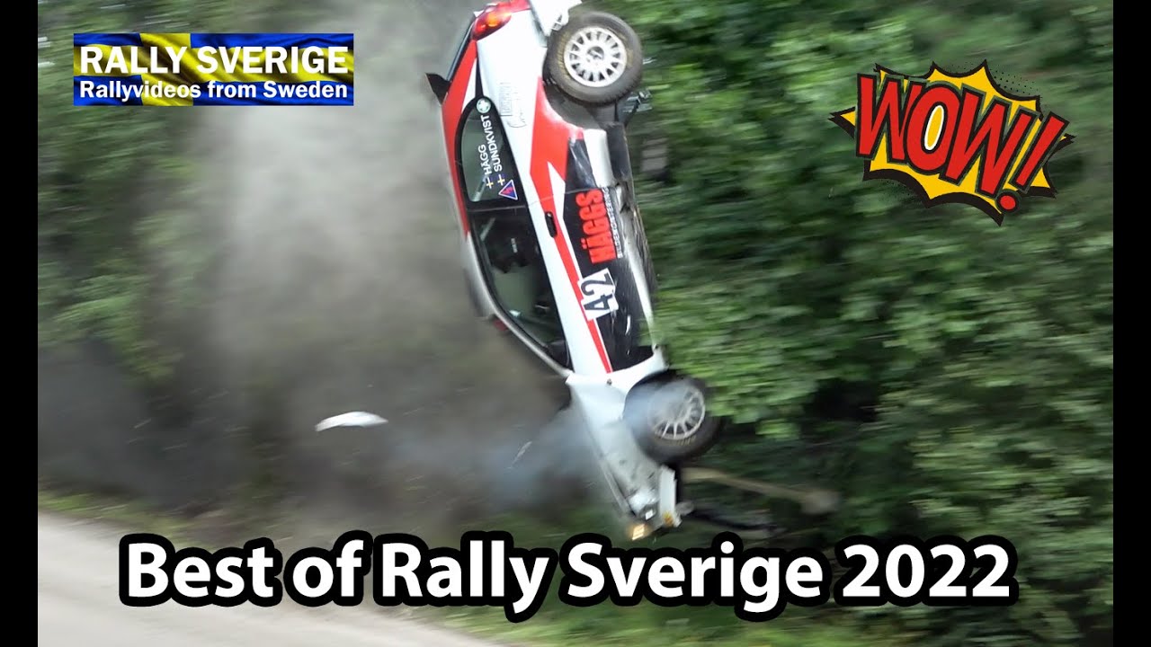 Best of Rally Sverige 2022 Crash Offs Crises & Action
