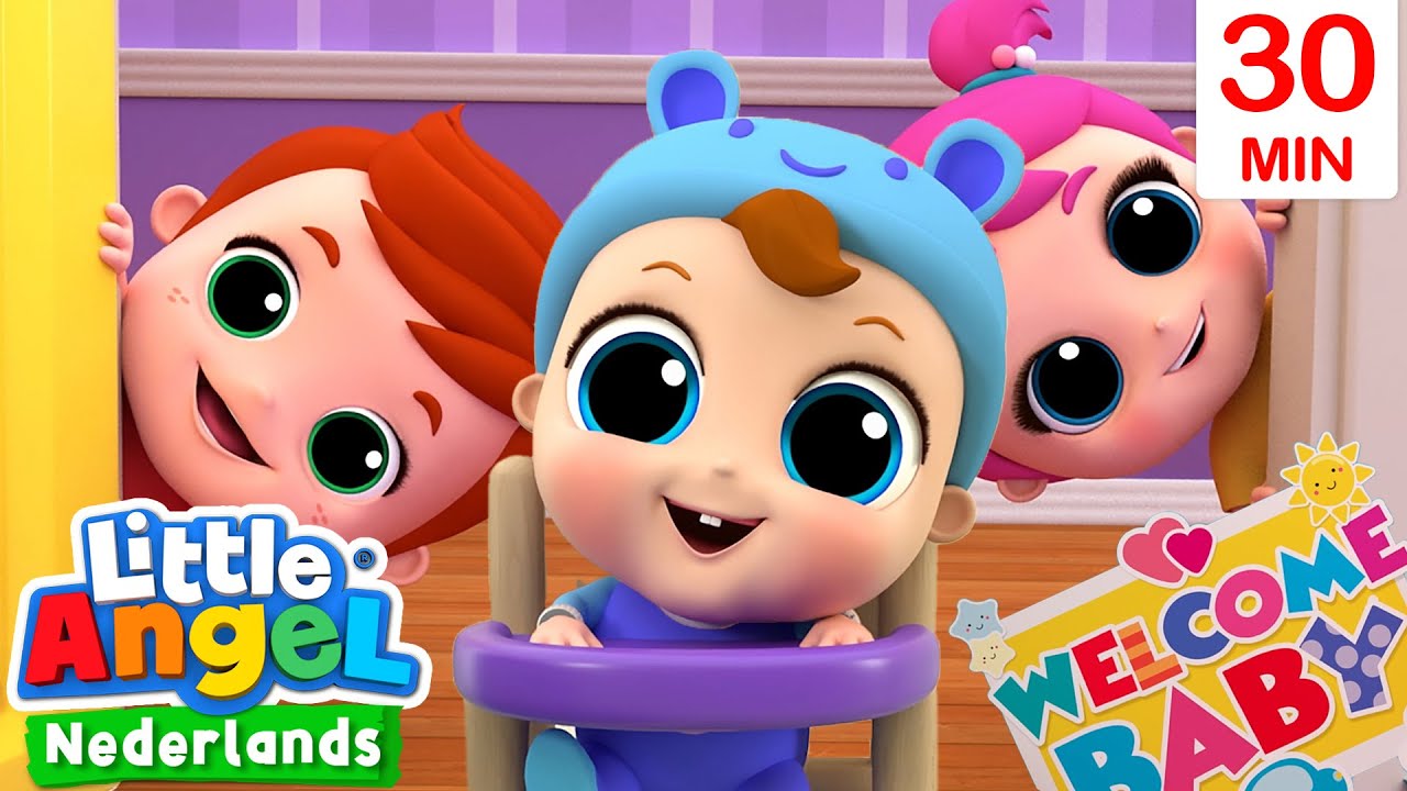 Hallo kleine baby John! | Little Angel | Moonbug Kids Nederlands - Kindertekenfilms
