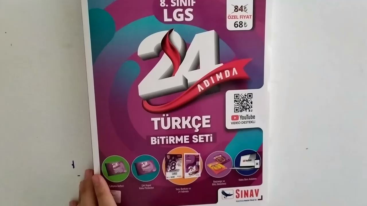 SINAV YAYINLARI LGS 24 ADIMDA TÜRKÇE / BU SETTE HER ŞEY VAR....