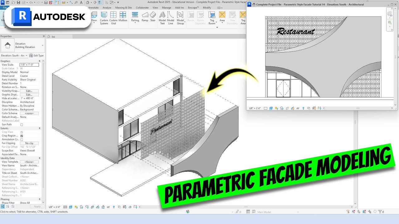 Как моделировать потрясающие параметрические фасады в Revit